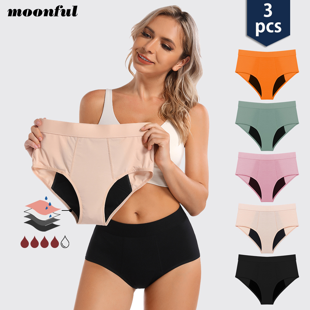 3PCS Lot Menstrual Panties Woman Very Abundant Flow Menstruation